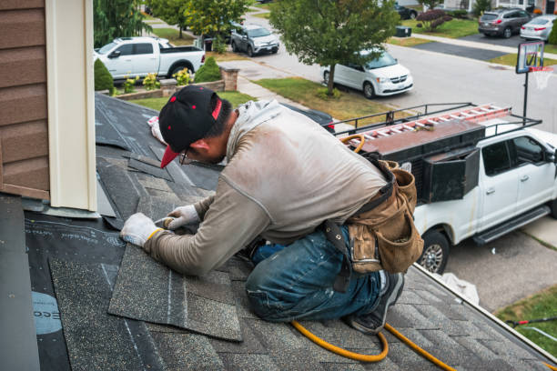 Professional Metal Roofing technician working in Pescadero, CA